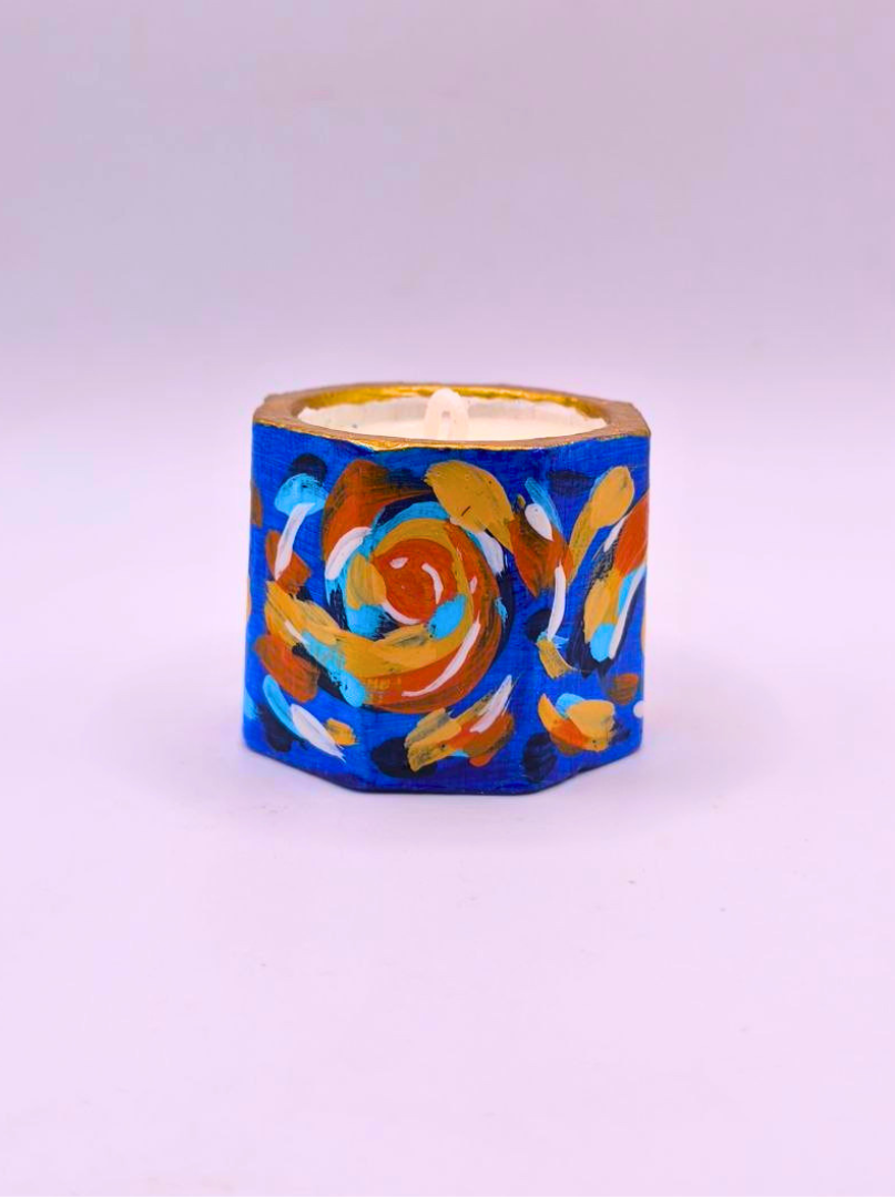 Vela Aromatizante Impresionista Tipo Van Gogh